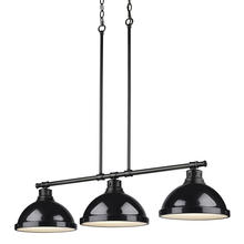  3602-3LP BLK-BK - 3 Light Linear Pendant